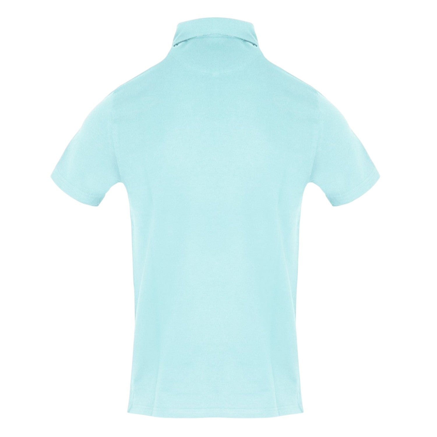 Sky Blue - Back - Aquascutum Mens Logo Polo Shirt