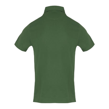 Military Green - Back - Aquascutum Mens Chest Logo Polo Shirt