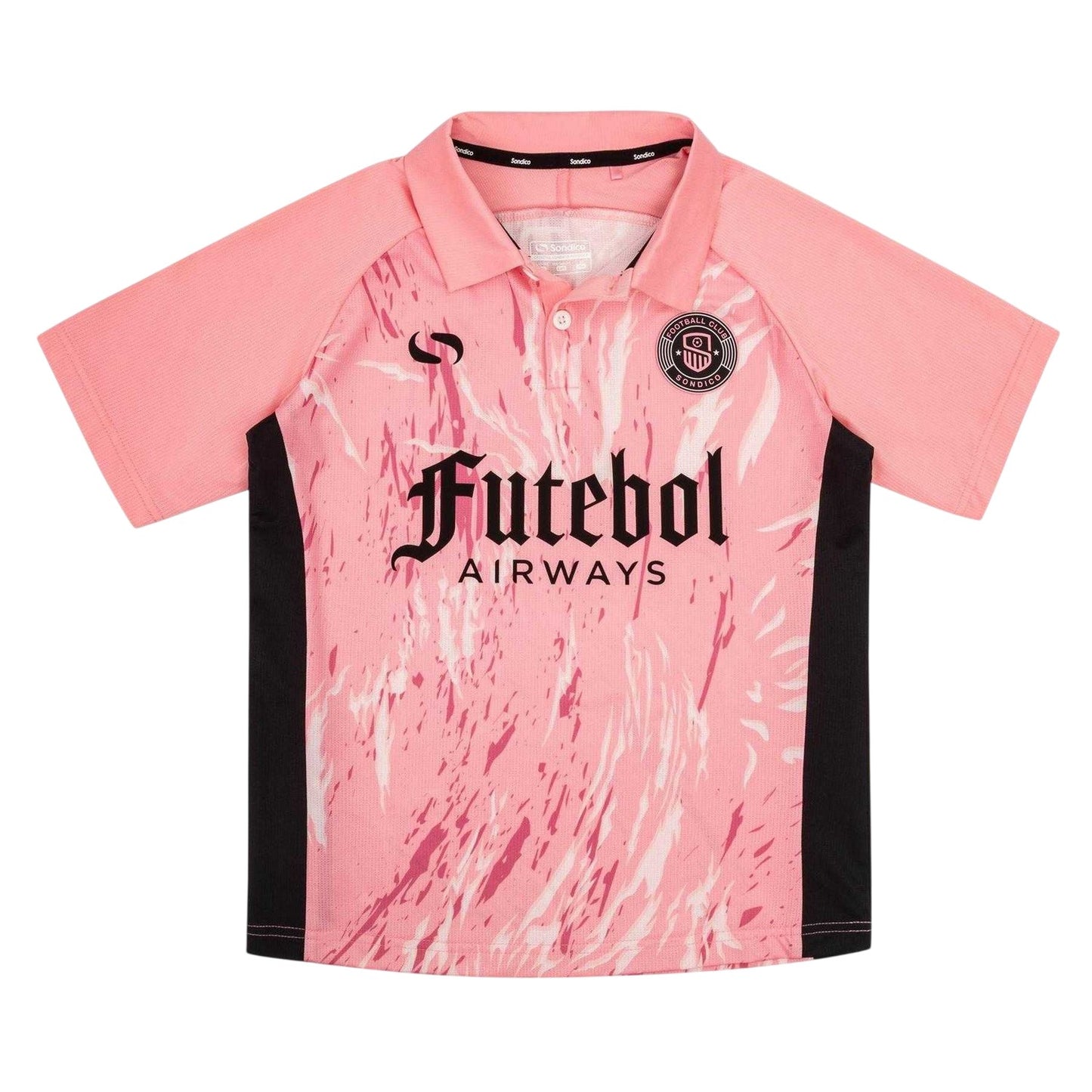 Pink - Front - Sondico Childrens-Kids Team Polo Shirt