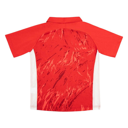 Red - Back - Sondico Childrens-Kids Team Polo Shirt