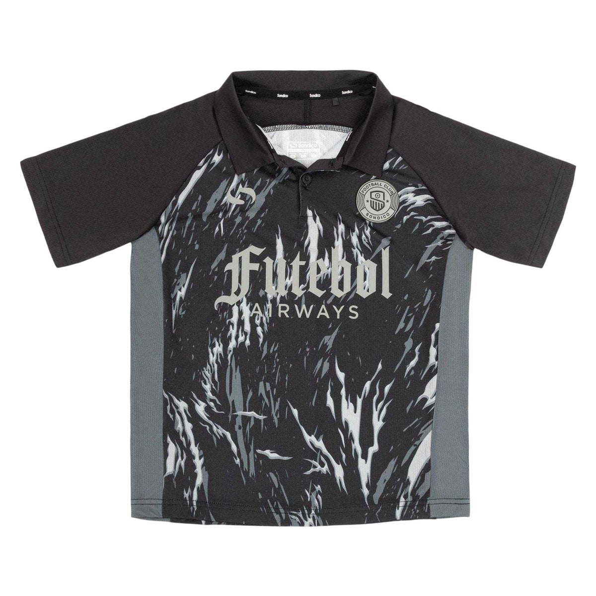 Black - Front - Sondico Childrens-Kids Team Polo Shirt