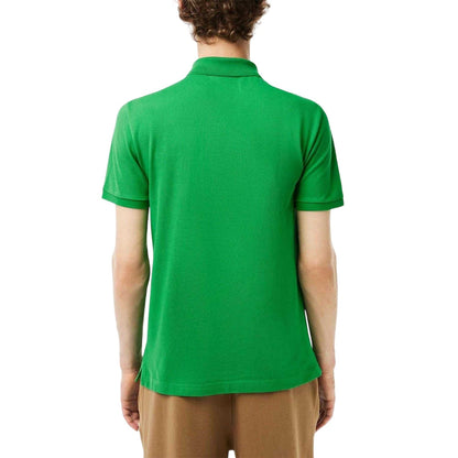 Green - Back - Lacoste Mens Pique Lightweight Polo Shirt