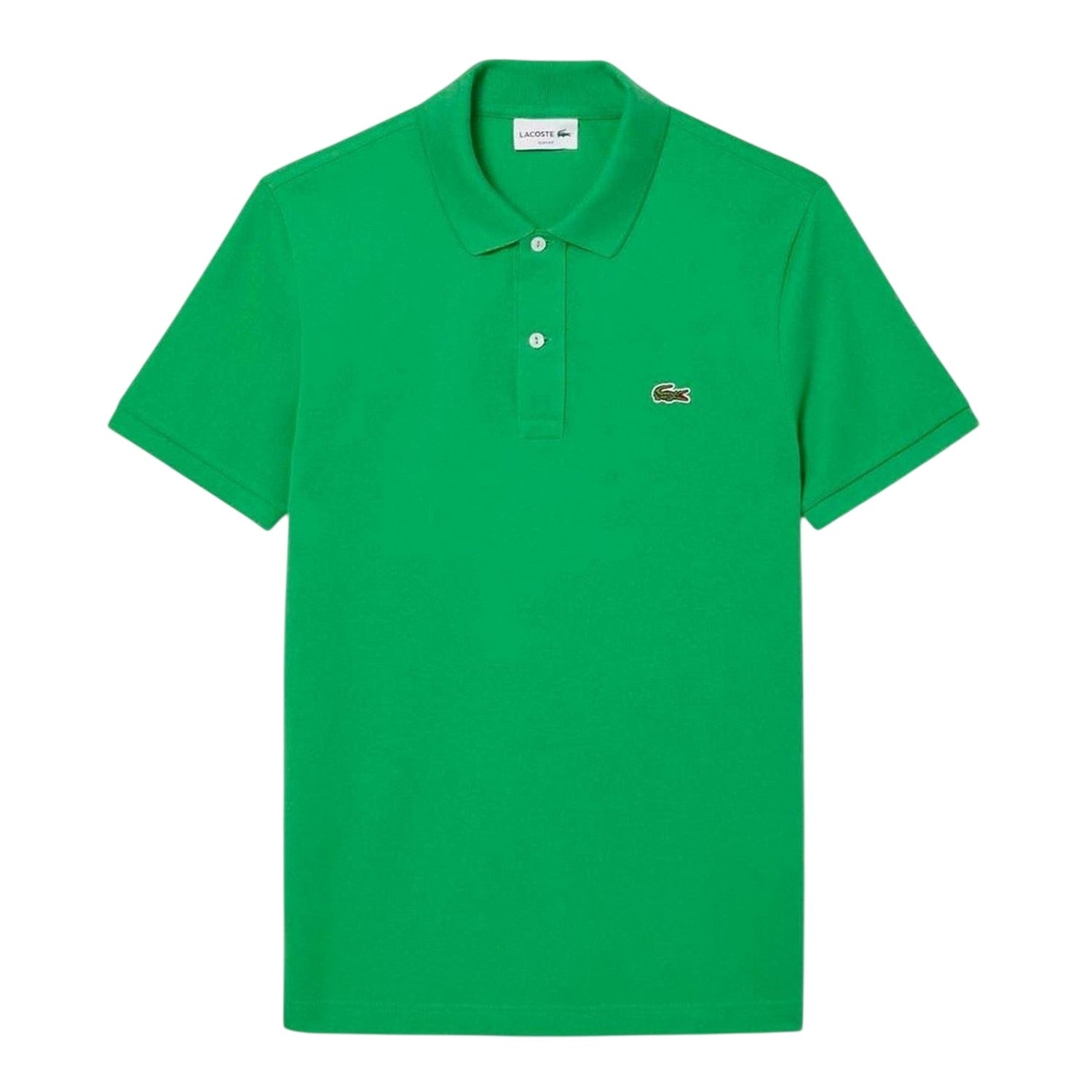 Green - Front - Lacoste Mens Pique Lightweight Polo Shirt