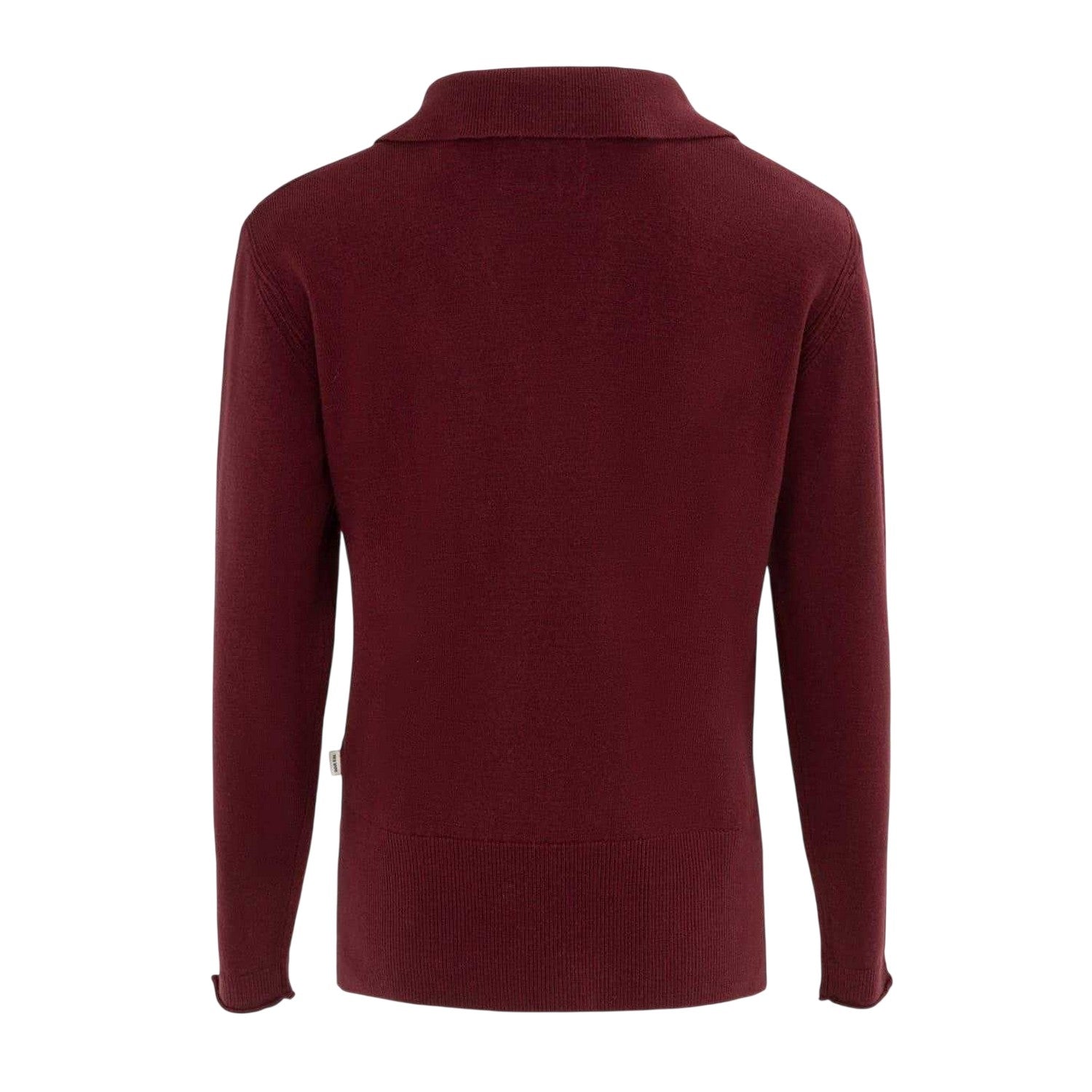 Burgundy - Back - SoulCal Womens-Ladies Acrylic Polo Shirt