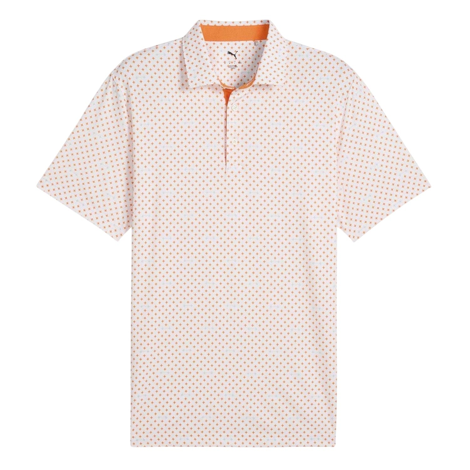 Orange - Front - Puma Mens Burgh Golf Polo Shirt