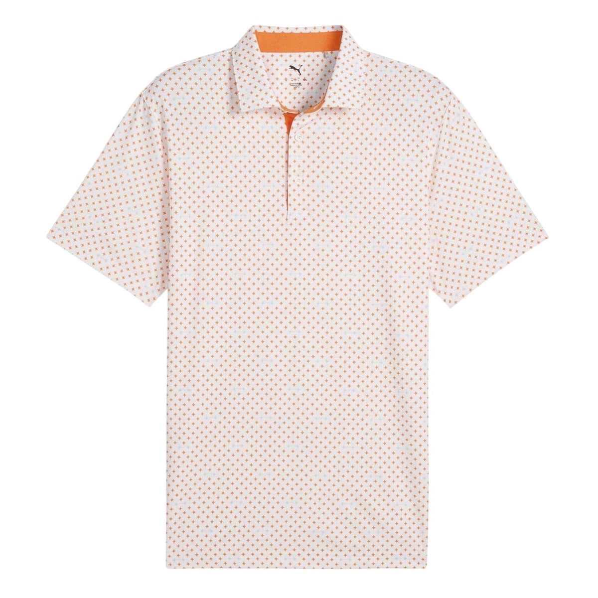 Orange - Front - Puma Mens Burgh Golf Polo Shirt