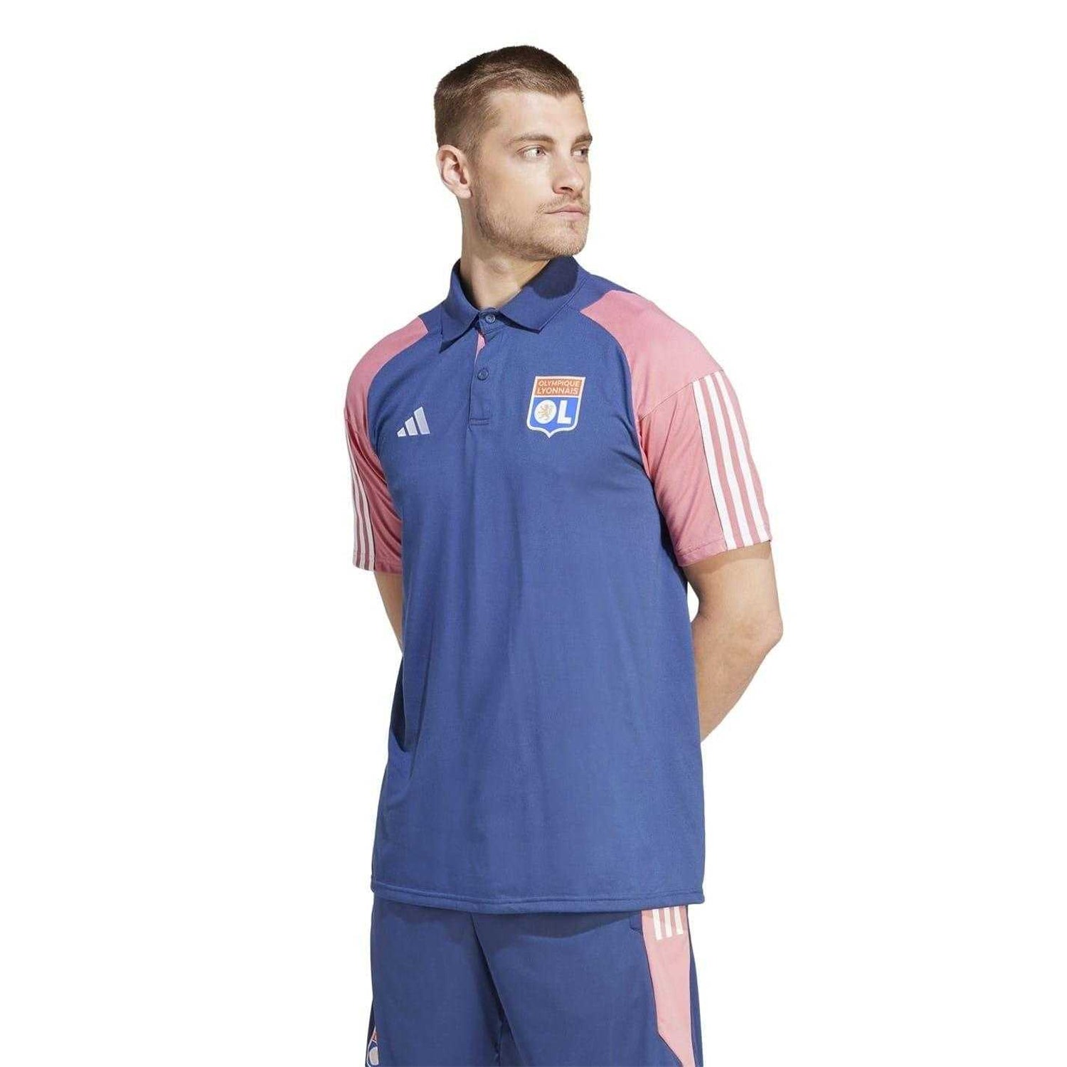 Indigo - Lifestyle - Adidas Mens Tiro 23 Olympique Lyonnais Polo Shirt