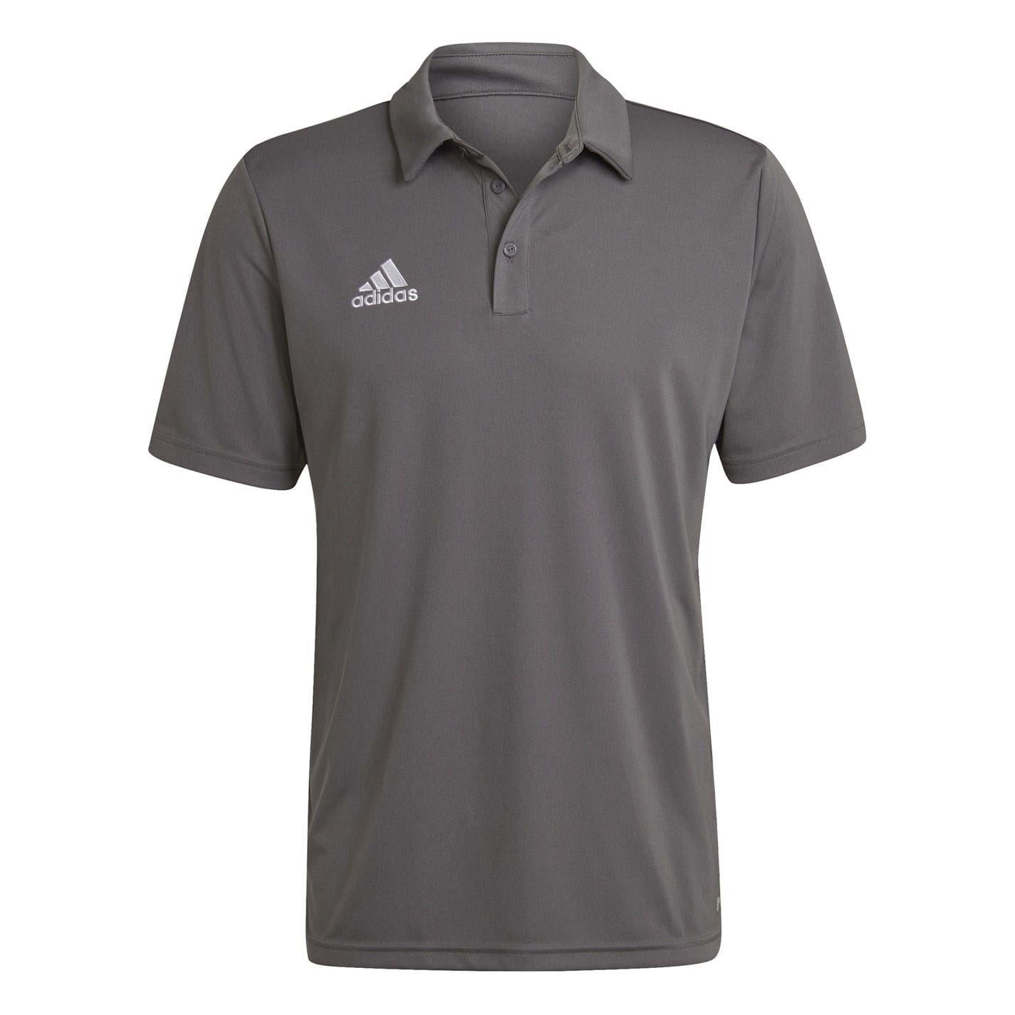 Grey - Front - Adidas Mens Entrada 22 Polo Shirt