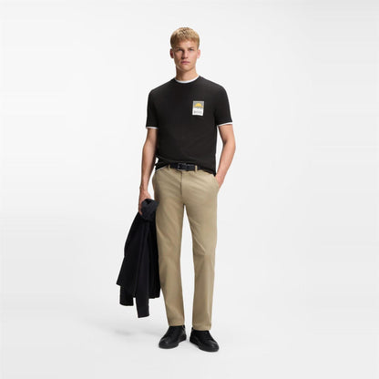 Black - Pack Shot - Boss Mens Mountain Jersey T-Shirt