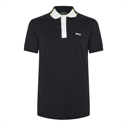 Black - Front - Boss Mens Paddy 3 Polo Shirt