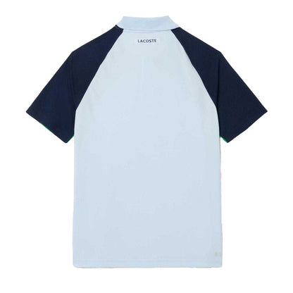 Blue - Back - Lacoste Mens Ultra Dry Tennis Polo Shirt