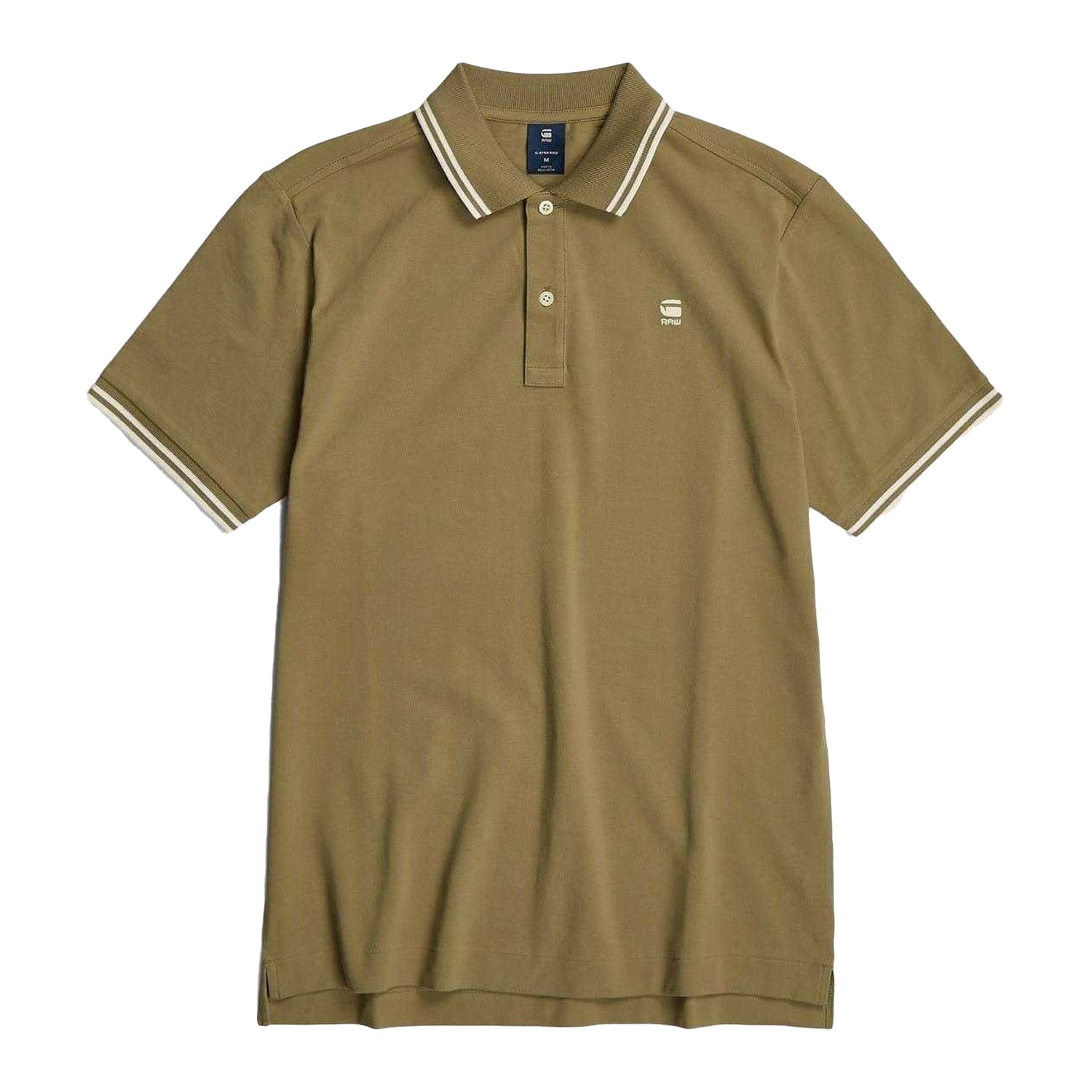 Green - Front - G-Star Mens Dunda Polo Shirt