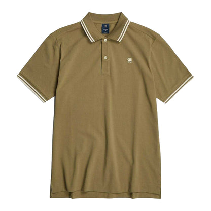 Green - Front - G-Star Mens Dunda Polo Shirt