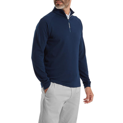 Blue - Side - FootJoy Mens Wordmark Golf Midlayer