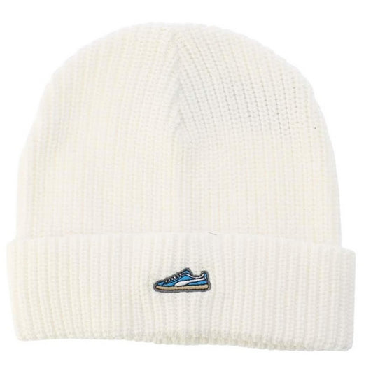White - Front - Puma Classic Graphic Cotton Beanie