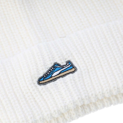 White - Side - Puma Classic Graphic Cotton Beanie