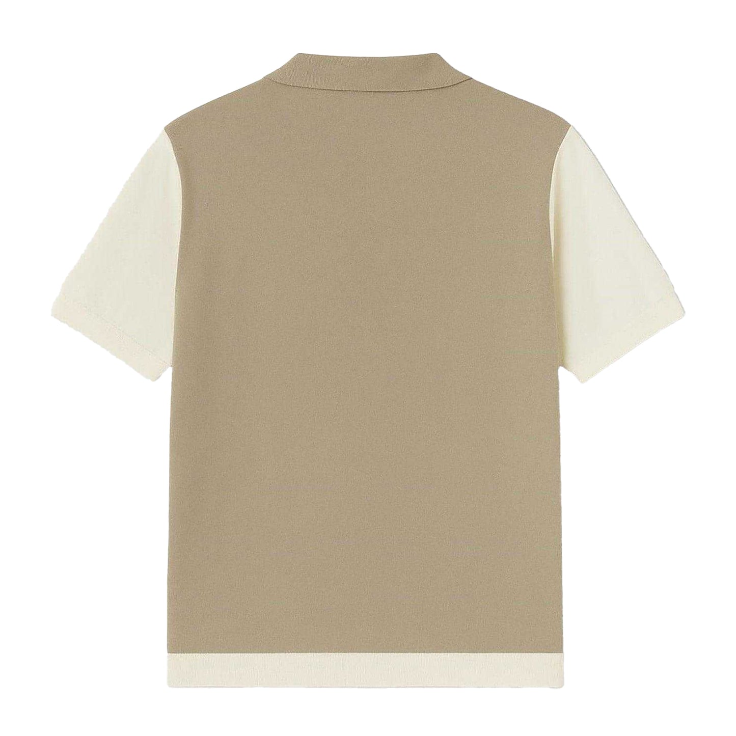Cream - Back - Firetrap Mens Colour Block Polo Shirt