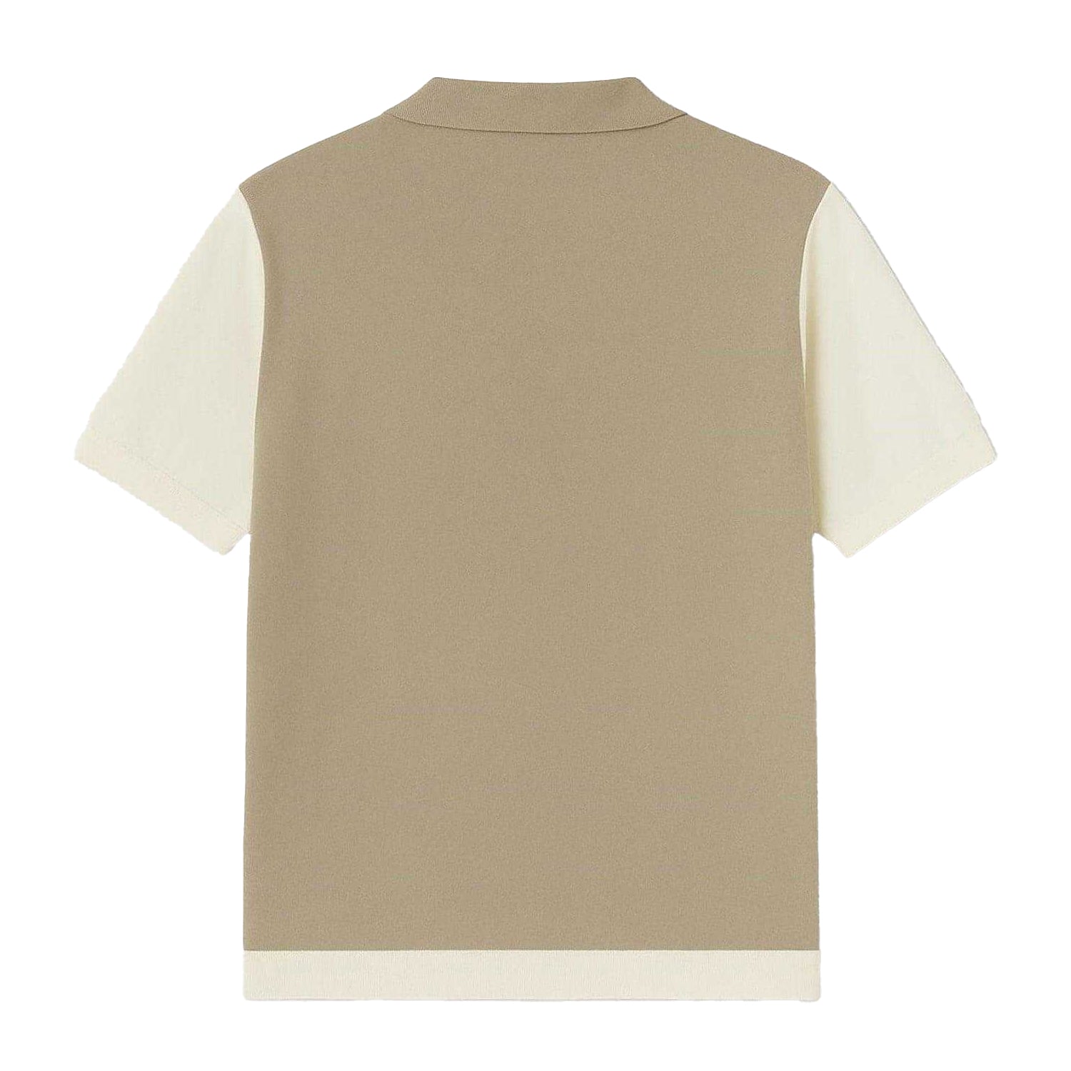 Cream - Back - Firetrap Mens Colour Block Polo Shirt