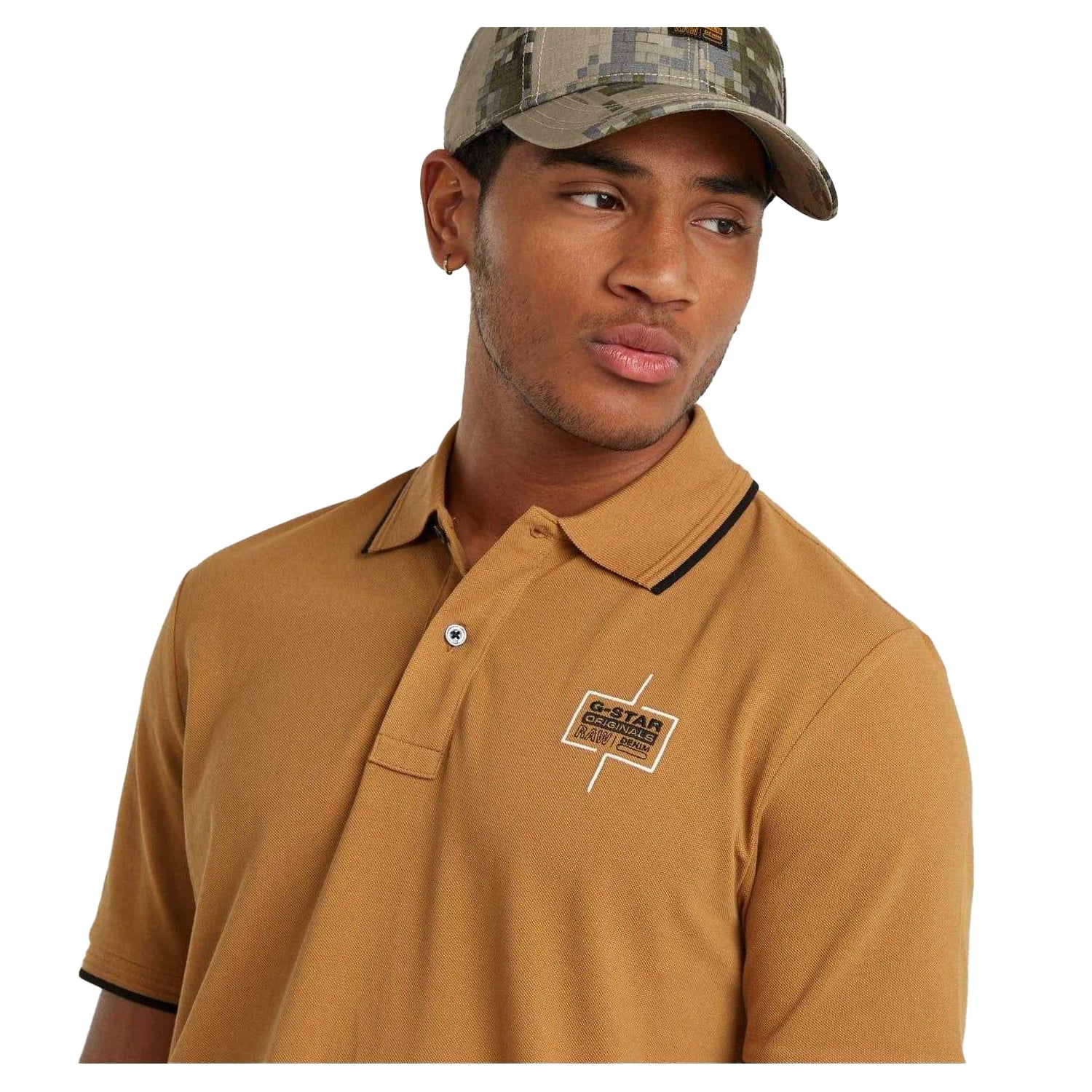 Chipmunk - Side - G-Star Mens Chest Logo Polo Shirt