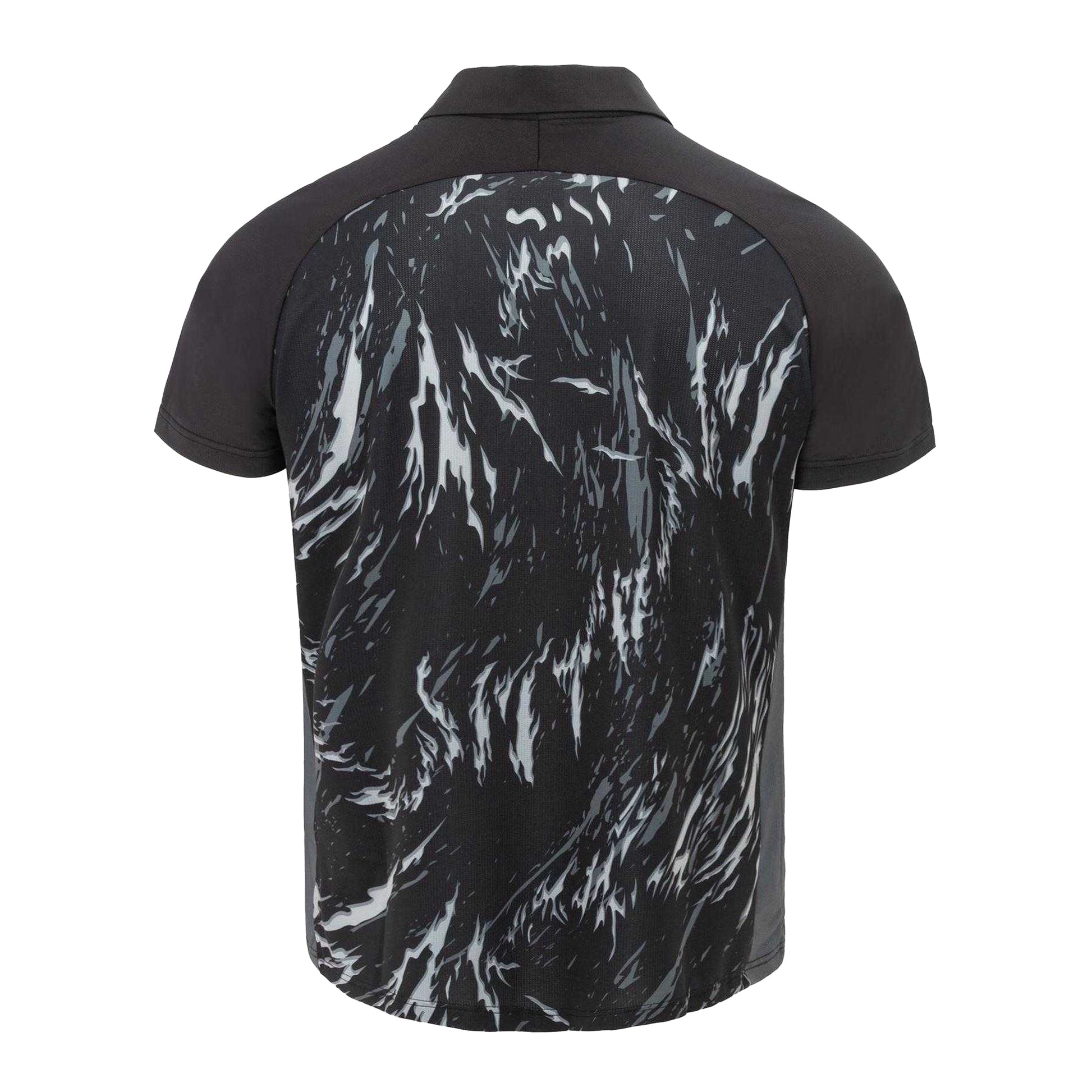 Black - Back - Sondico Mens Team Polo Shirt