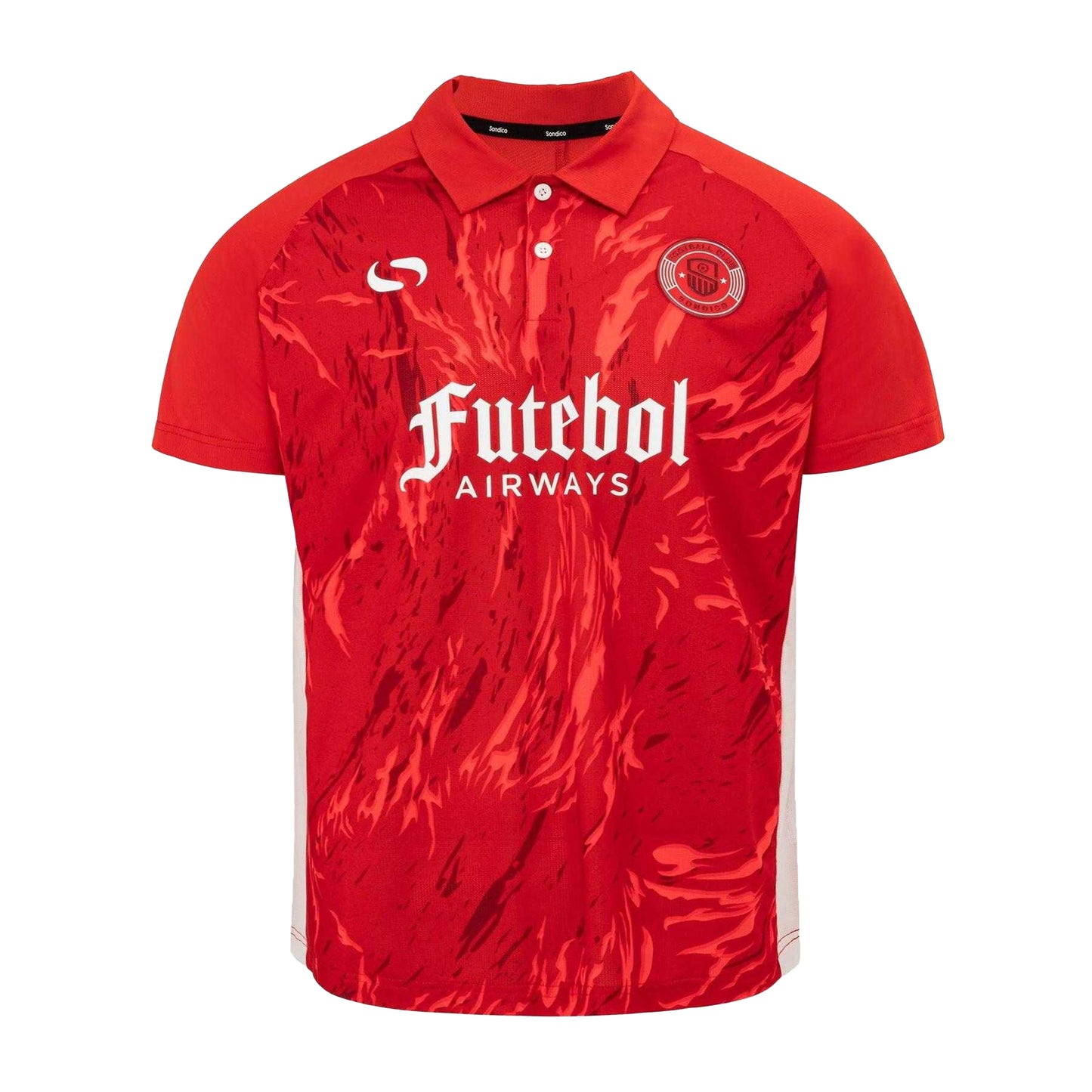 Red - Front - Sondico Mens Team Polo Shirt