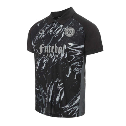 Black - Side - Sondico Mens Team Polo Shirt