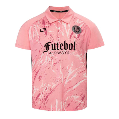 Pink - Back - Sondico Mens Team Polo Shirt