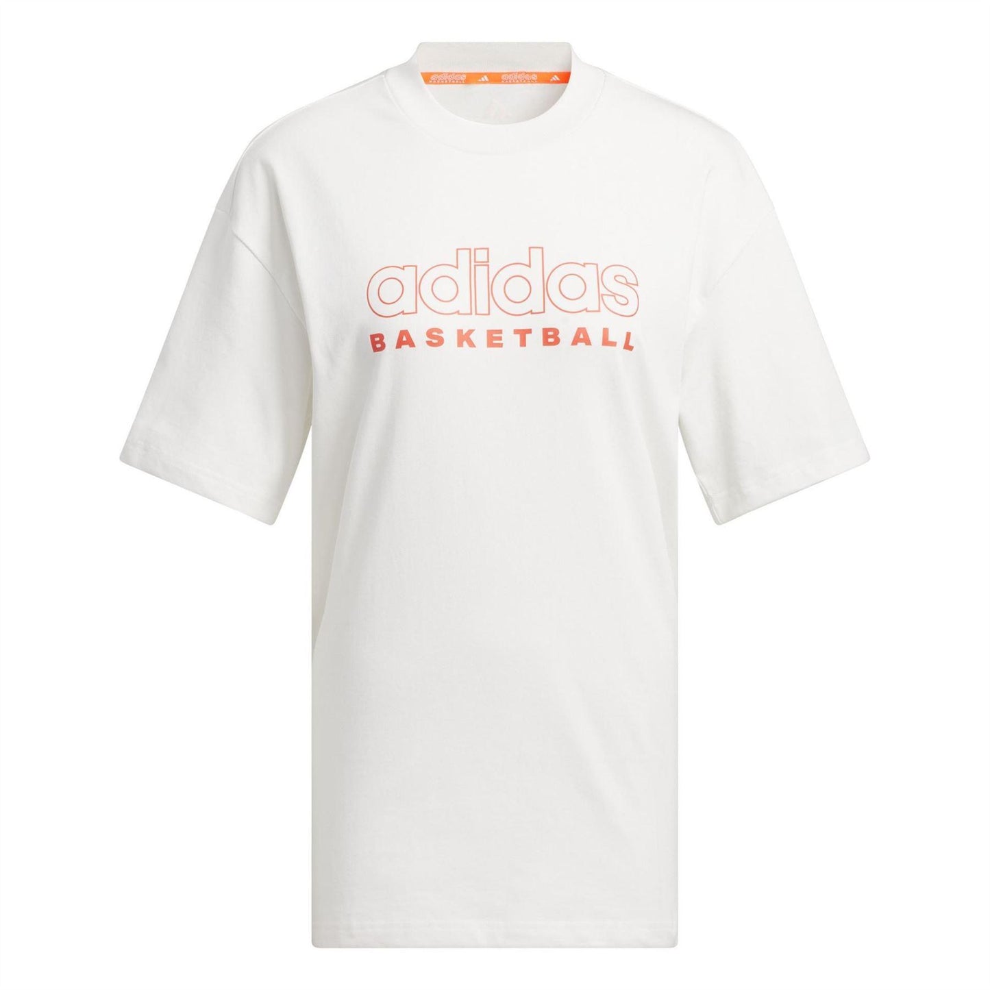 Cloud White - Front - Adidas Womens-Ladies Logo Basketball T-Shirt