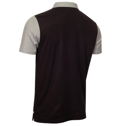 Black-Silver - Back - Calvin Klein Mens Embroidered Collared Polo Shirt