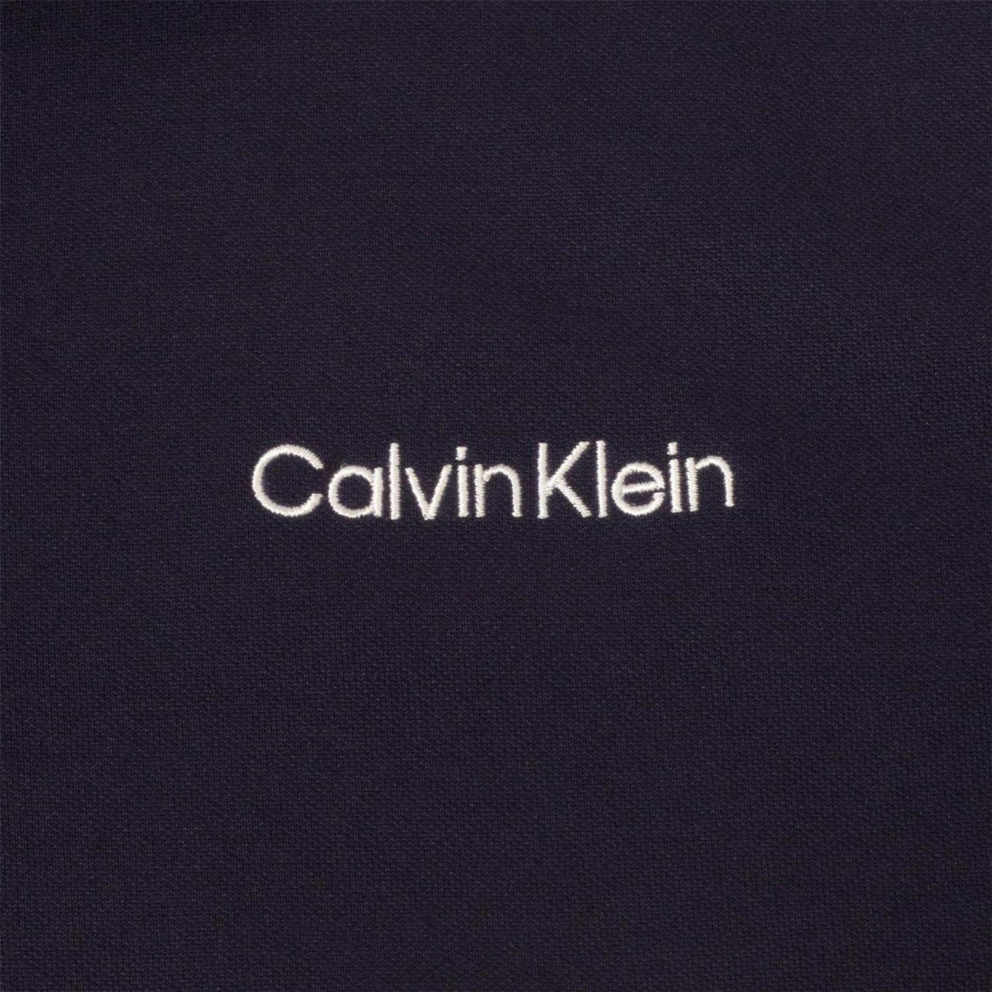 White-Navy - Lifestyle - Calvin Klein Mens Embroidered Collared Polo Shirt