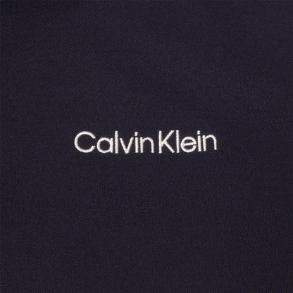 White-Navy - Lifestyle - Calvin Klein Mens Embroidered Collared Polo Shirt