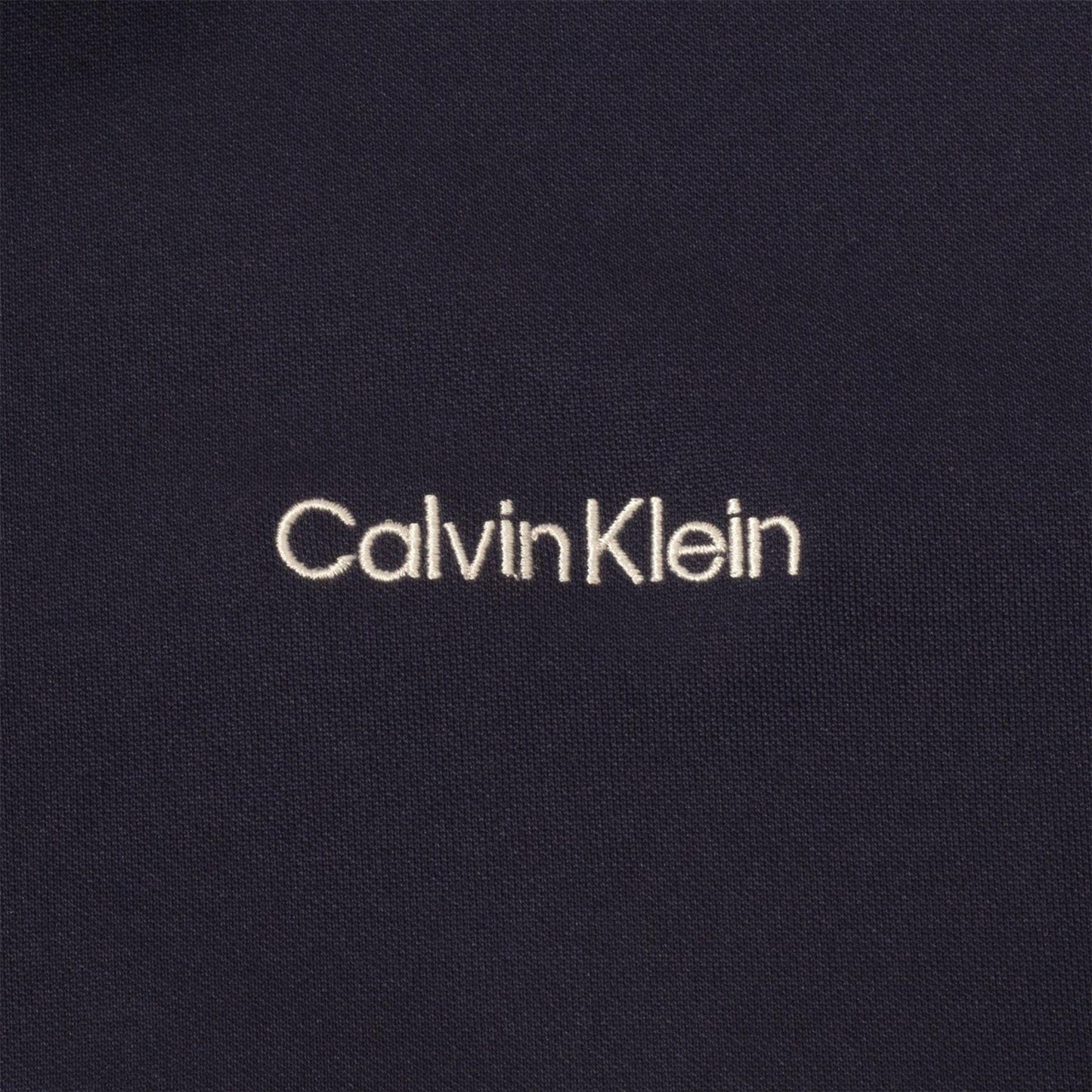 Oatmilk-Navy - Lifestyle - Calvin Klein Mens Embroidered Collared Polo Shirt