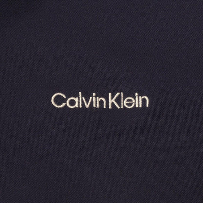 Oatmilk-Navy - Lifestyle - Calvin Klein Mens Embroidered Collared Polo Shirt