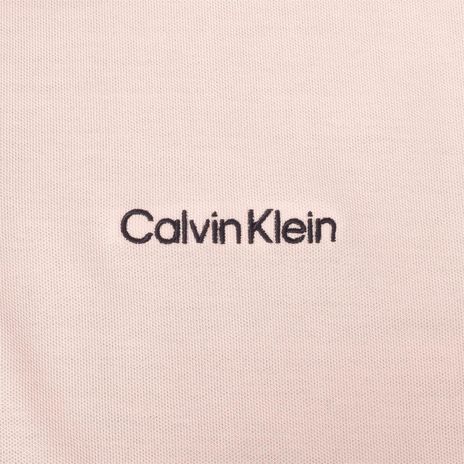 Navy-Pink - Lifestyle - Calvin Klein Mens Embroidered Collared Polo Shirt