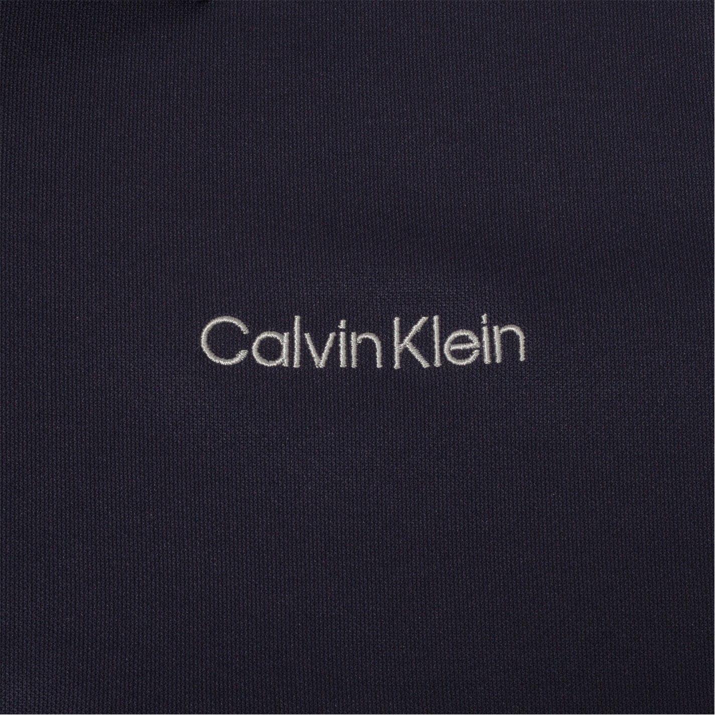 Denim-Navy - Lifestyle - Calvin Klein Mens Embroidered Collared Polo Shirt