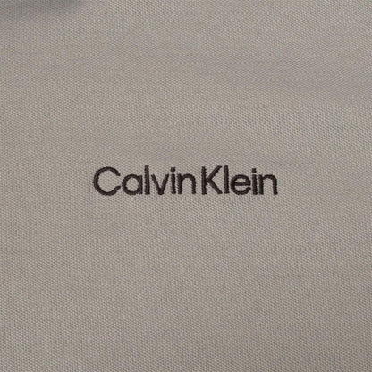 Black-Silver - Lifestyle - Calvin Klein Mens Embroidered Collared Polo Shirt
