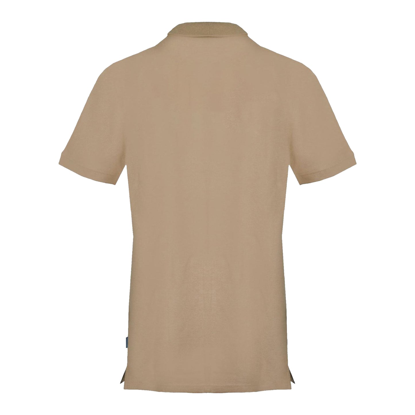 Beige - Back - Aquascutum Mens Union Jack Logo Polo Shirt