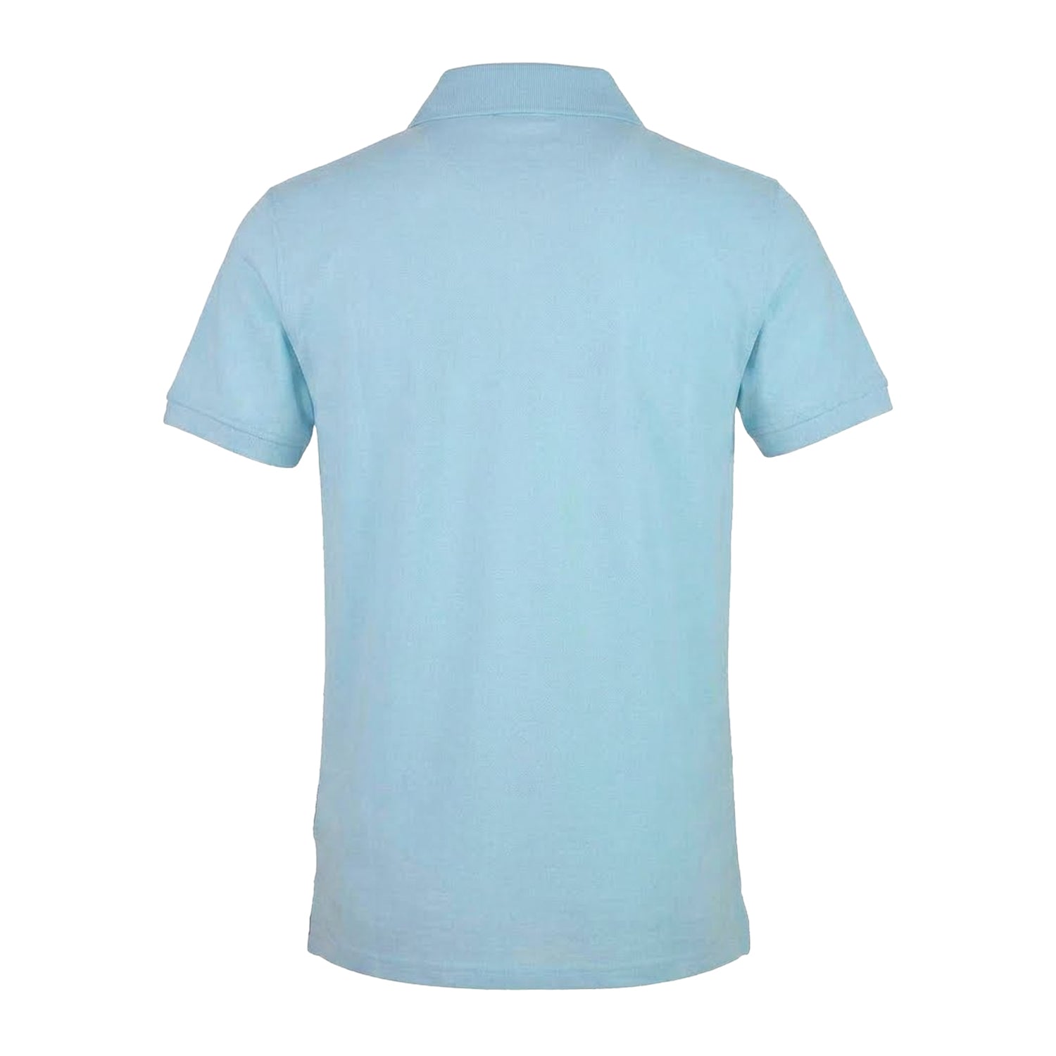 Blue Cielo - Back - Aquascutum Mens Union Jack Logo Polo Shirt