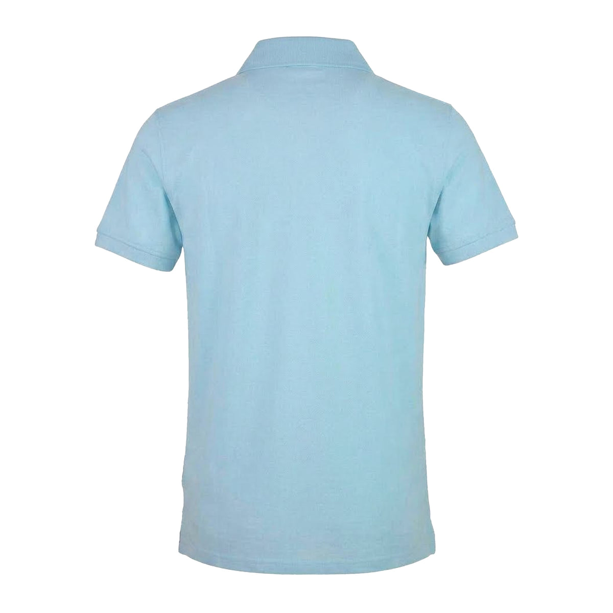 Blue Cielo - Back - Aquascutum Mens Union Jack Logo Polo Shirt