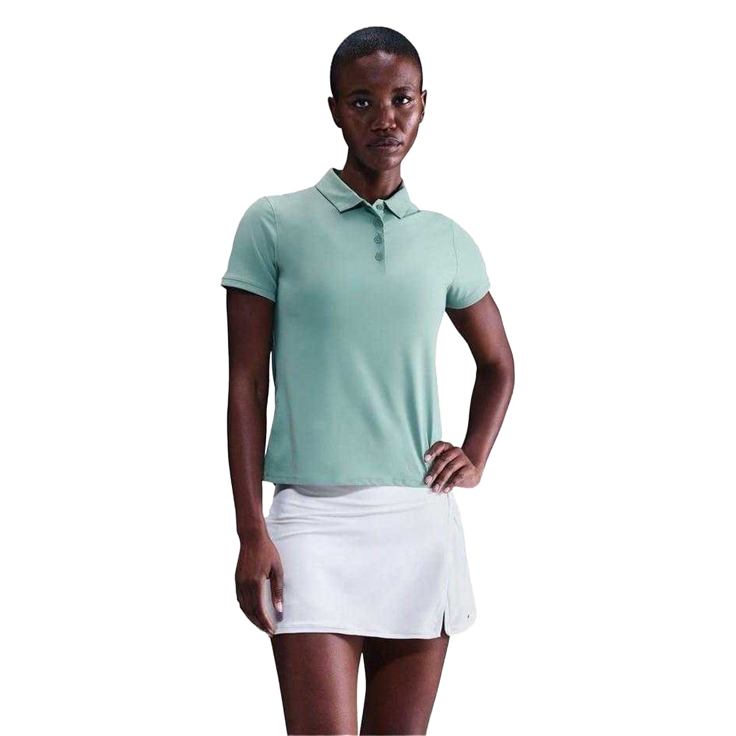 Cannon-White - Front - Nike Womens-Ladies Victory Dri-FIT Golf Polo Shirt