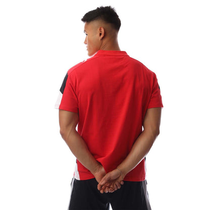 Red-White-Black - Back - Sondico Mens Venata Collared Polo Shirt