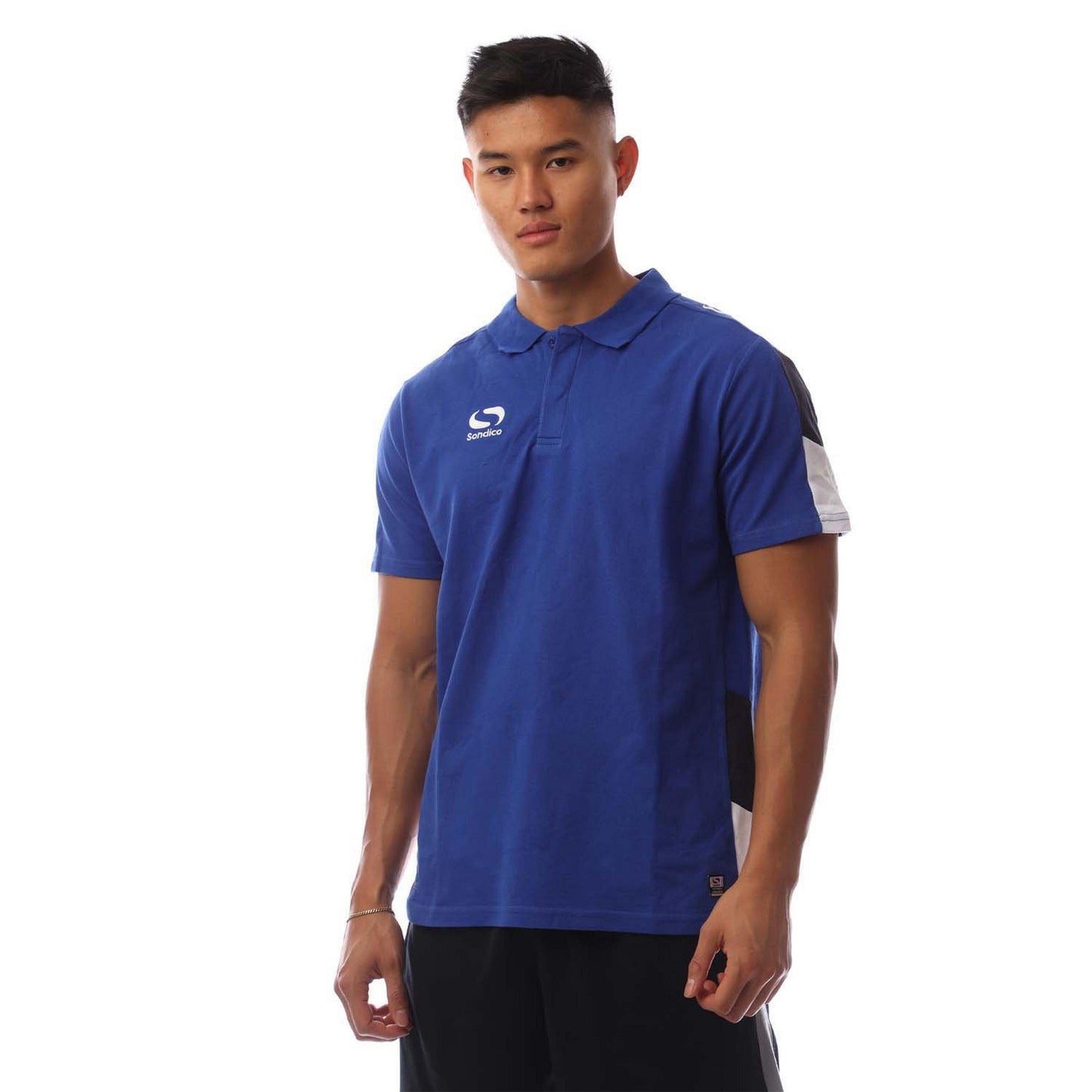 Royal Blue-Navy-White - Front - Sondico Mens Venata Collared Polo Shirt
