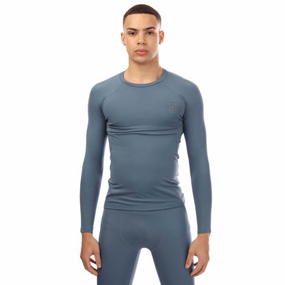 Blue - Front - Skins Mens Series-2 Long-Sleeved Top