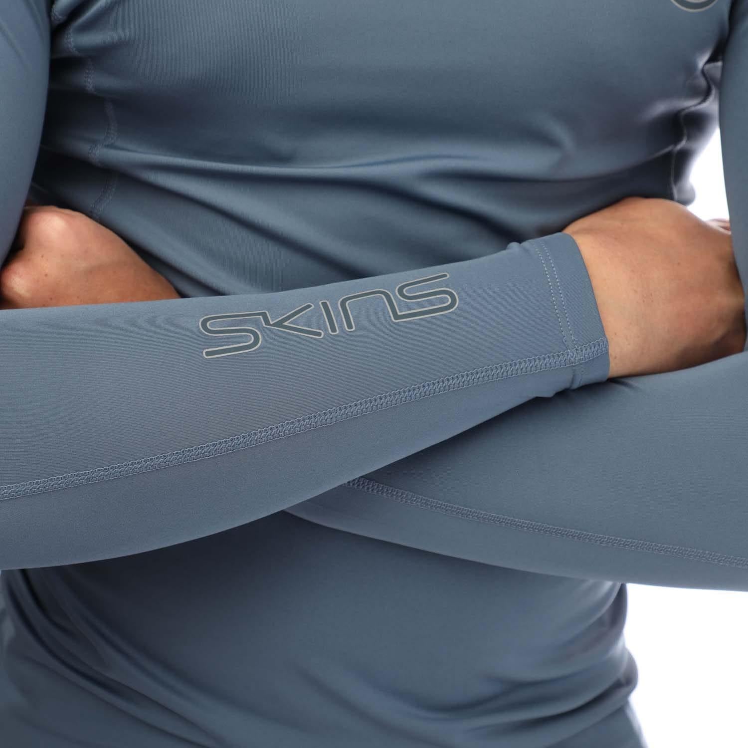 Blue - Lifestyle - Skins Mens Series-2 Long-Sleeved Top