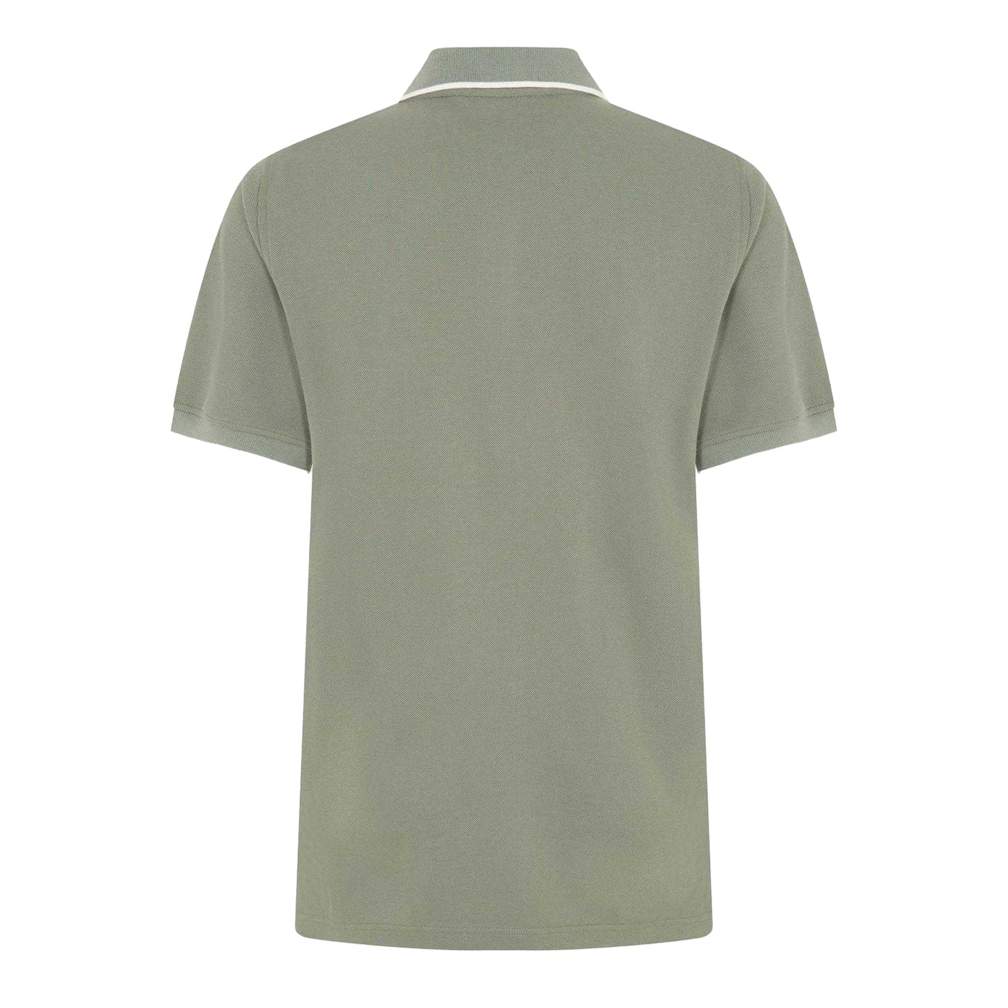 Sage Green - Back - Belstaff Mens Logo Tipped Short-Sleeved Polo Shirt