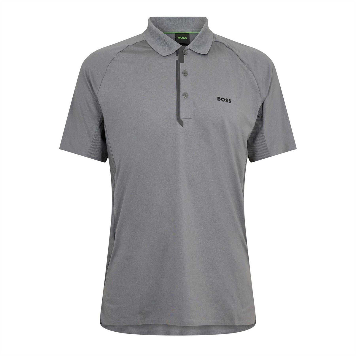 Dark Beige - Front - Boss Mens Paddytech Logo Raglan Polo Shirt