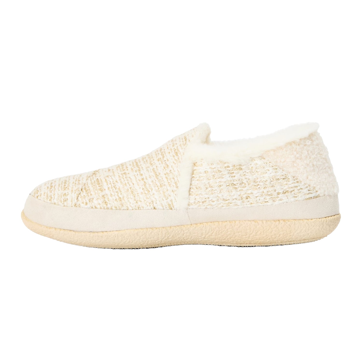 White - Back - Toms Womens-Ladies Tweed Casual Slippers
