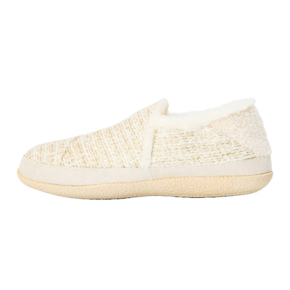 White - Back - Toms Womens-Ladies Tweed Casual Slippers
