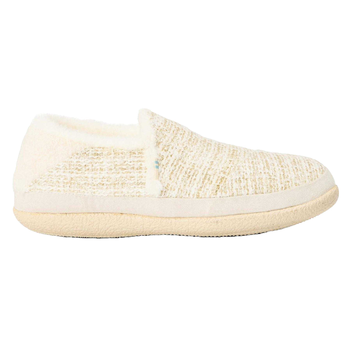 White - Front - Toms Womens-Ladies Tweed Casual Slippers