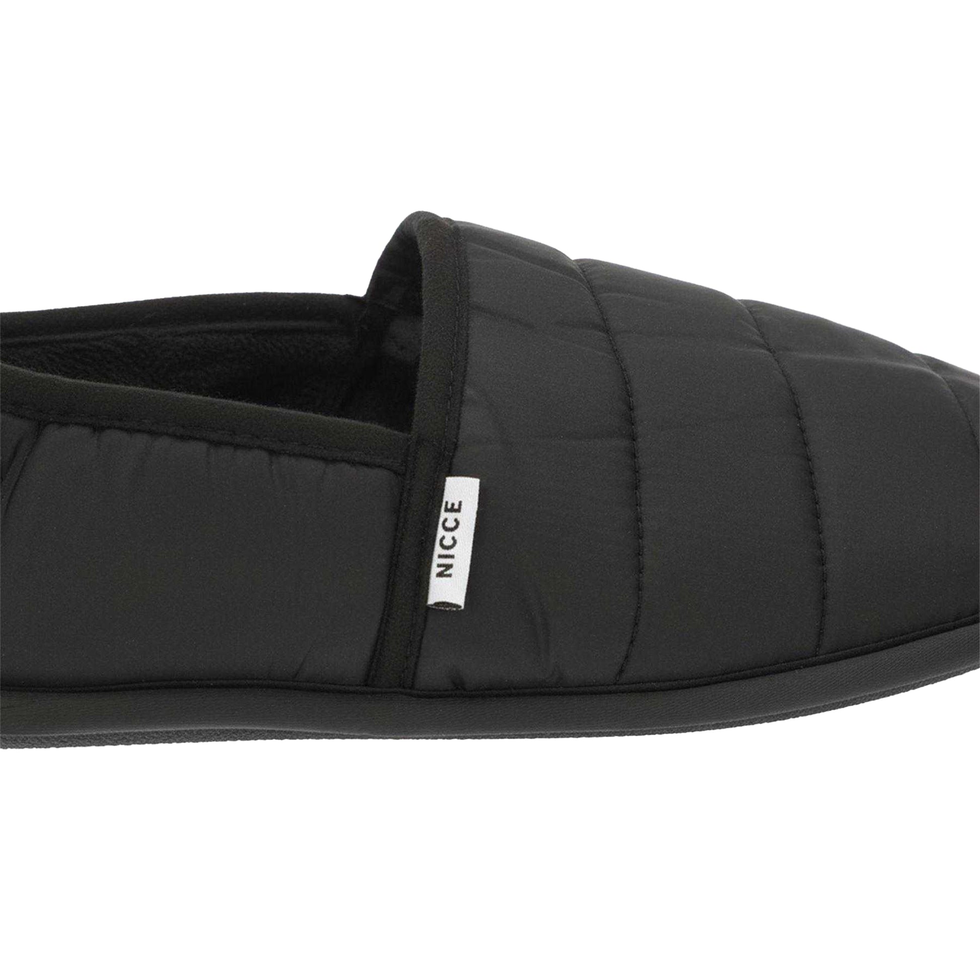 Black - Lifestyle - Nicce Mens Daniel Quilted Slippers